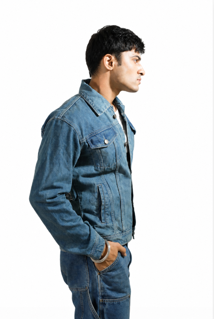 Galaxy hand-embroidered denim jacket by Drunk on Denim