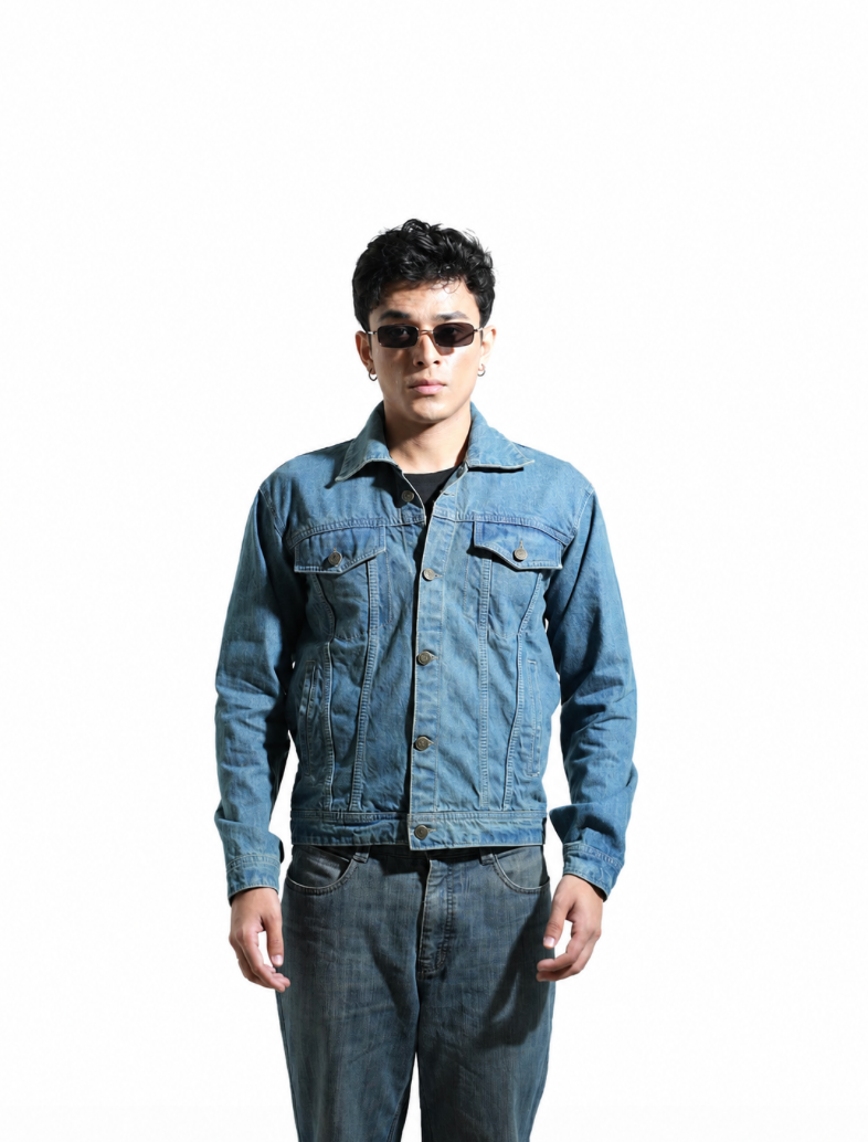 Last One Standing hand-embroidered denim jacket by Drunk on Denim