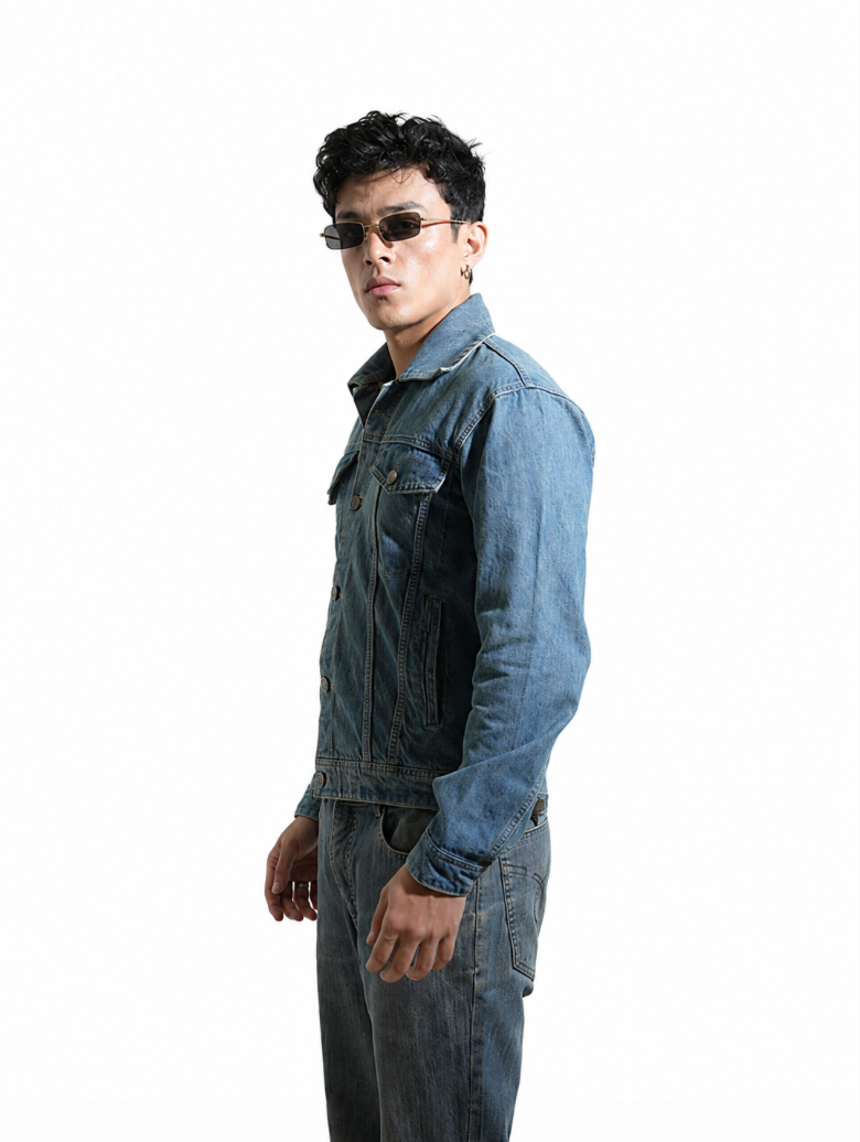 Last One Standing hand-embroidered denim jacket by Drunk on Denim